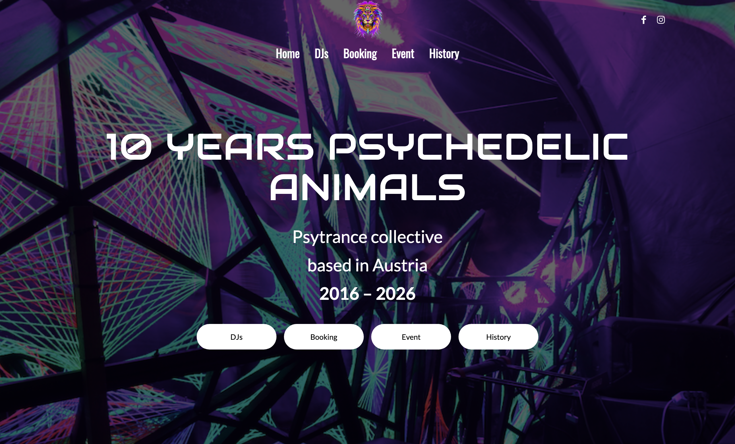 Psychedelic Animals Website